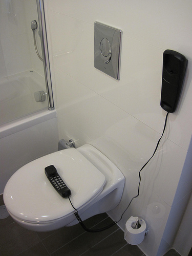 Telephones in toilets